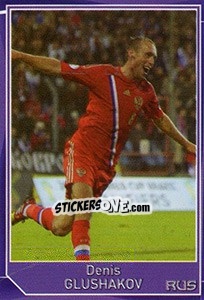 Sticker Denis Glushakov - Evropsko fudbalsko prvenstvo 2016 n. 445 - G.T.P.R School Shop