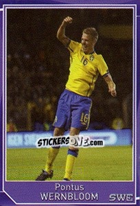 Sticker Pontus Wernbloom - Evropsko fudbalsko prvenstvo 2016 n. 455 - G.T.P.R School Shop
