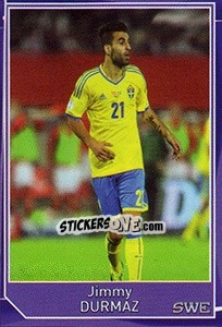 Sticker Jimmy Durmaz - Evropsko fudbalsko prvenstvo 2016 - G.T.P.R School Shop
