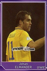 Sticker Johan Elmander - Evropsko fudbalsko prvenstvo 2016 - G.T.P.R School Shop