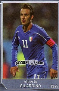 Sticker Alberto Gilardino - Evropsko fudbalsko prvenstvo 2016 n. 517 - G.T.P.R School Shop