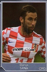 Sticker Darijo Srna - Evropsko fudbalsko prvenstvo 2016 n. 524 - G.T.P.R School Shop