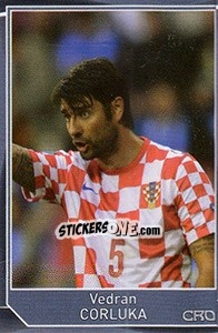 Sticker Vedran Corluka - Evropsko fudbalsko prvenstvo 2016 n. 525 - G.T.P.R School Shop