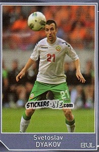 Sticker Svetoslav Dyakov - Evropsko fudbalsko prvenstvo 2016 - G.T.P.R School Shop