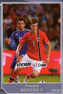 Sticker Havard Nordtveit - Evropsko fudbalsko prvenstvo 2016 - G.T.P.R School Shop