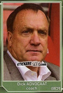 Sticker Dick Advocaat - Evropsko fudbalsko prvenstvo 2016 n. 594 - G.T.P.R School Shop