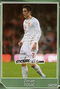 Sticker Zoran Tosic - Evropsko fudbalsko prvenstvo 2016 n. 607 - G.T.P.R School Shop