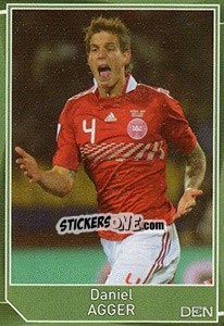 Sticker Daniel Agger - Evropsko fudbalsko prvenstvo 2016 n. 612 - G.T.P.R School Shop