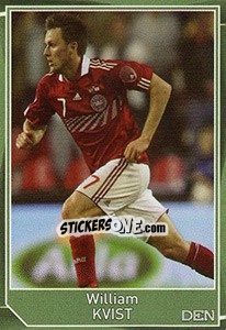 Sticker William Kvist - Evropsko fudbalsko prvenstvo 2016 n. 615 - G.T.P.R School Shop