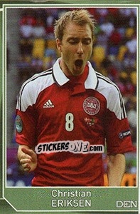 Sticker Christian Eriksen - Evropsko fudbalsko prvenstvo 2016 n. 616 - G.T.P.R School Shop