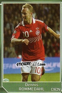 Sticker Dennis Rommedahl - Evropsko fudbalsko prvenstvo 2016 - G.T.P.R School Shop