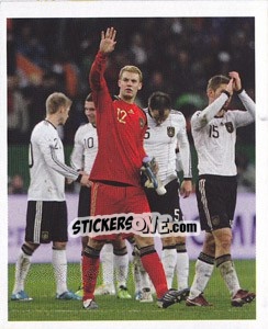 Sticker Spielszene - Manuel Neuer - Deutsche Nationalmannschaft 2010 n. 14 - Panini