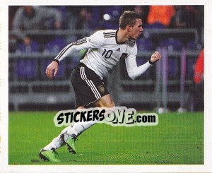 Cromo Spielszene - Lukas Podolski - Deutsche Nationalmannschaft 2010 - Panini