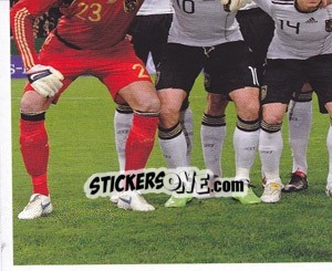 Sticker Startaufstellung - Deutsche Nationalmannschaft 2010 - Panini