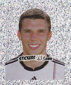 Sticker Lukas Podolski Portrait - Deutsche Nationalmannschaft 2010 n. 123 - Panini