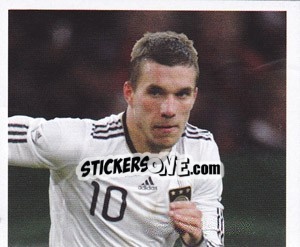 Sticker Lukas Podolski - Deutsche Nationalmannschaft 2010 - Panini