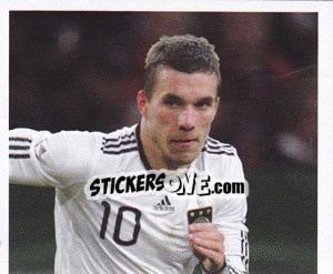 Sticker Lukas Podolski - Deutsche Nationalmannschaft 2010 n. 124 - Panini