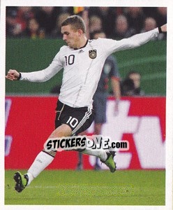 Sticker Lukas Podolski - Deutsche Nationalmannschaft 2010 - Panini