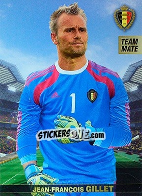 Figurina Jean-François Gillet - #Tousensemble Road to France 2016 n. 9 - Panini