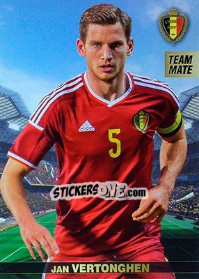 Sticker Jan Vertonghen - #Tousensemble Road to France 2016 - Panini