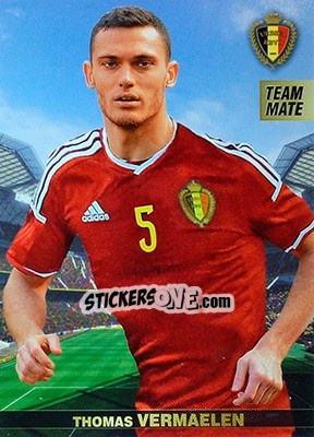 Sticker Thomas Vermaelen - #Tousensemble Road to France 2016 n. 19 - Panini