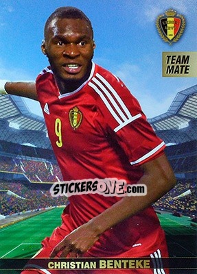 Sticker Christian Benteke - #Tousensemble Road to France 2016 n. 32 - Panini