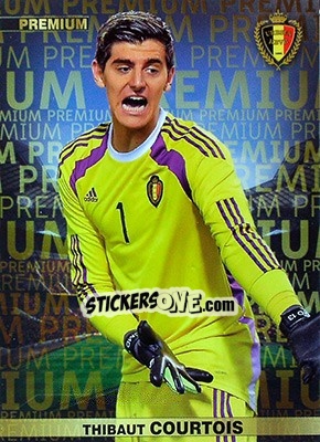 Sticker Thibaut Courtois - #Tousensemble Road to France 2016 - Panini