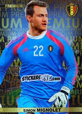 Sticker Simon Mignolet - #Tousensemble Road to France 2016 n. 38 - Panini