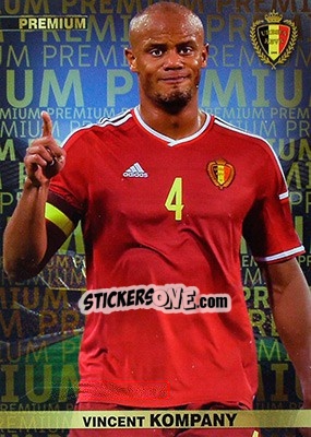 Sticker Vincent Kompany - #Tousensemble Road to France 2016 n. 42 - Panini