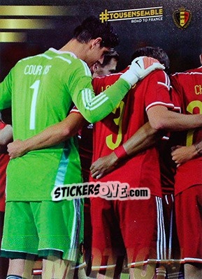 Sticker Fans with the National Flag - 1 - #Tousensemble Road to France 2016 n. 64 - Panini