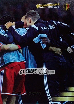 Sticker Fans with the National Flag - 3 - #Tousensemble Road to France 2016 n. 66 - Panini