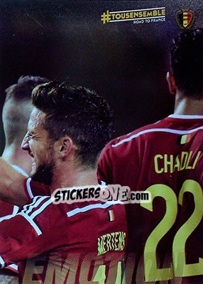 Sticker Fans with the National Flag - 5 - #Tousensemble Road to France 2016 n. 68 - Panini