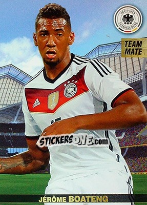 Sticker Jérôme Boateng - #Tousensemble Road to France 2016 n. 74 - Panini