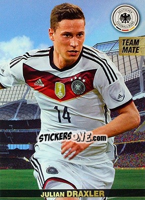 Sticker Julian Draxler - #Tousensemble Road to France 2016 - Panini