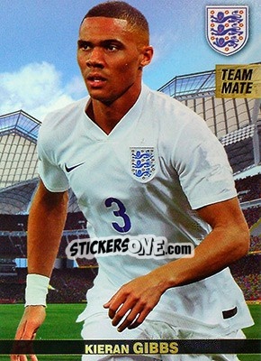 Sticker Kieran Gibbs - #Tousensemble Road to France 2016 n. 84 - Panini