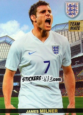 Sticker James Milner - #Tousensemble Road to France 2016 n. 86 - Panini
