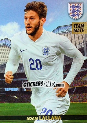 Sticker Adam Lallana - #Tousensemble Road to France 2016 n. 87 - Panini