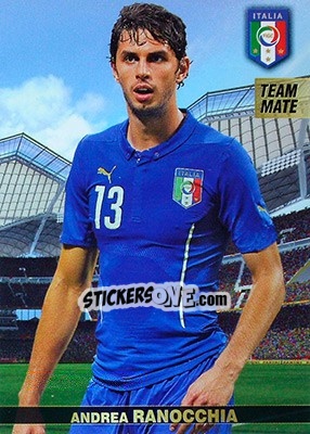 Sticker Andrea Ranocchia - #Tousensemble Road to France 2016 n. 100 - Panini