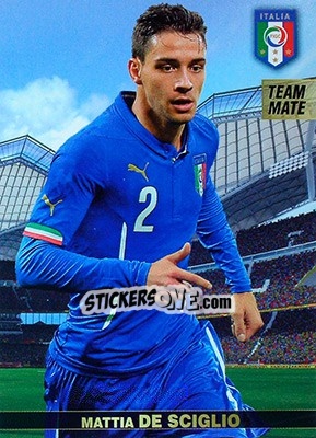 Sticker Mattia De Sciglio - #Tousensemble Road to France 2016 n. 101 - Panini
