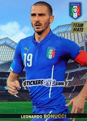 Sticker Leonardo Bonucci - #Tousensemble Road to France 2016 n. 102 - Panini
