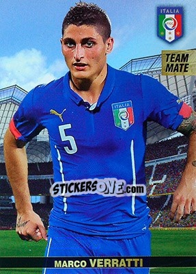 Sticker Marco Verratti - #Tousensemble Road to France 2016 n. 106 - Panini