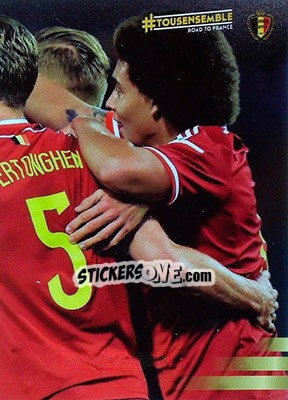 Sticker Belgium team photo - 6 - #Tousensemble Road to France 2016 n. 114 - Panini