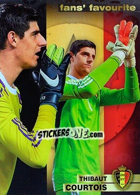 Sticker Thibaut Courtois - #Tousensemble Road to France 2016 - Panini