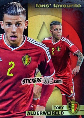 Sticker Toby Alderweireld - #Tousensemble Road to France 2016 n. 120 - Panini