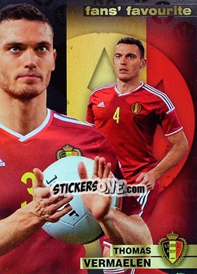 Sticker Thomas Vermaelen - #Tousensemble Road to France 2016 n. 124 - Panini