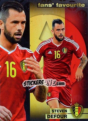 Sticker Steven Defour - #Tousensemble Road to France 2016 n. 127 - Panini