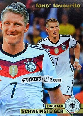Sticker Bastian Schweinsteiger - #Tousensemble Road to France 2016 n. 128 - Panini