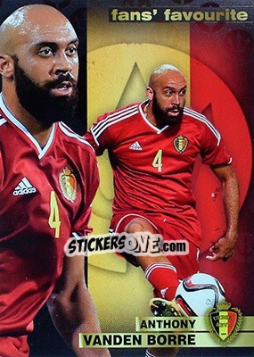 Sticker Anthony Vanden Borre - #Tousensemble Road to France 2016 n. 129 - Panini