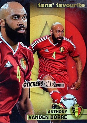 Sticker Anthony Vanden Borre - #Tousensemble Road to France 2016 - Panini