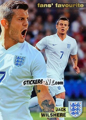 Sticker Jack Wilshere - #Tousensemble Road to France 2016 n. 137 - Panini
